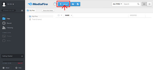 Hướng dẫn upload file lên mediafire/google drive