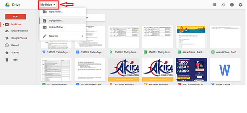 Hướng dẫn upload file lên mediafire/google drive